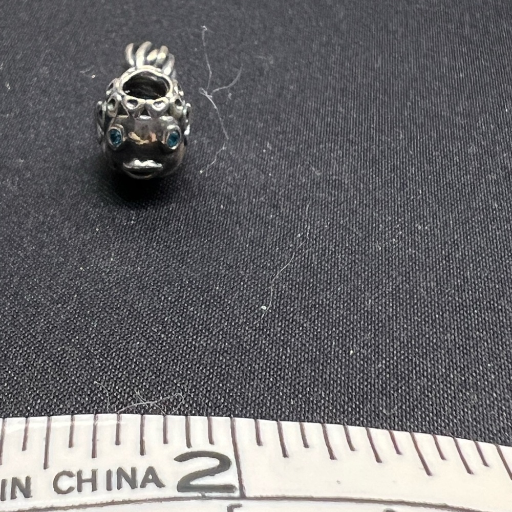 Pandora Retired Splish Splash Charm with Blue gem stone eyes